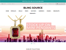 Tablet Screenshot of blingsource.com